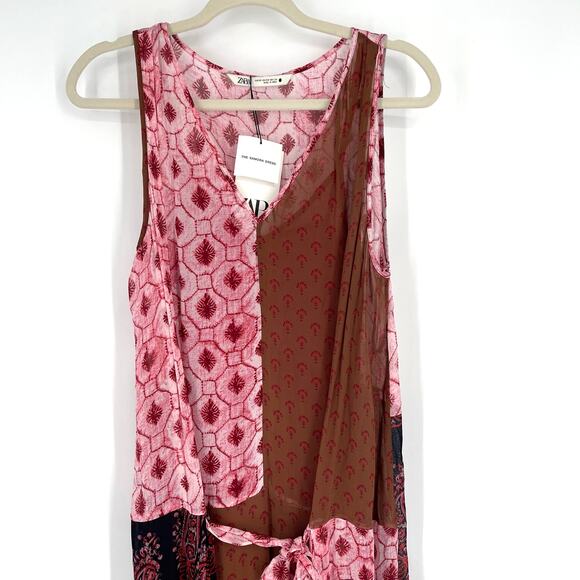Zara The Samora Dress Size XS Sleeveless Boho Maxi NWT - Picture 5 of 12